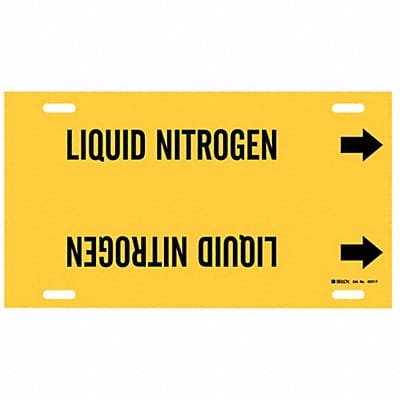 Pipe Marker Liquid Nitrogen 8in H 16in W