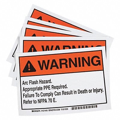 Permanent Adhesive Lbl 5inx7in Vinyl PK5