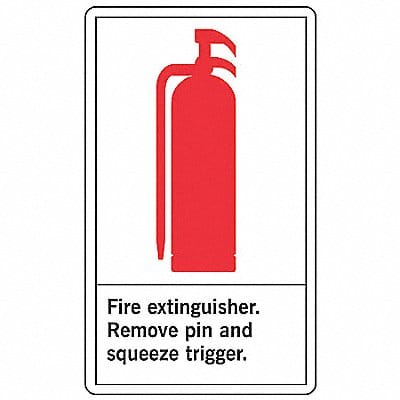 Safety Label 5 in x 3 1/2 in Vinyl PK5