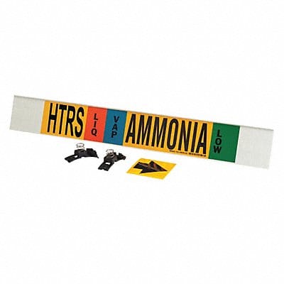 Pipe Marker Ammonia 4 in H 24 in W