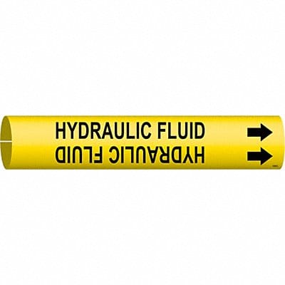 Pipe Marker Hydraulic Fluid 2 13/16in H