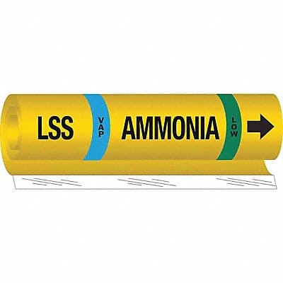Pipe Marker Ammonia 26 in H 12 in W