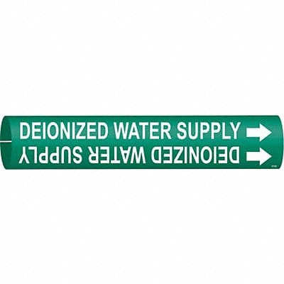 Pipe Marker Deionized Water Supply
