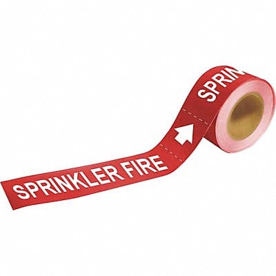 Pipe Mrkr Sprnkler Fire 1in H 8in W