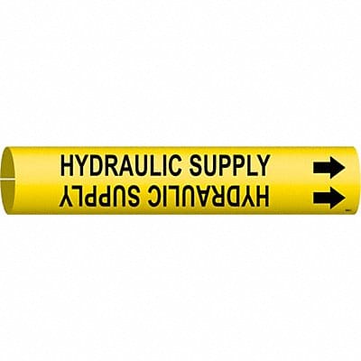 Pipe Marker Hydraulic Supply 2in H 2in W