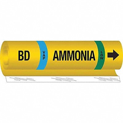 Pipe Marker Ammonia 26 in H 12 in W