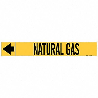Pipe Markr Natural Gas 2in H 12in W