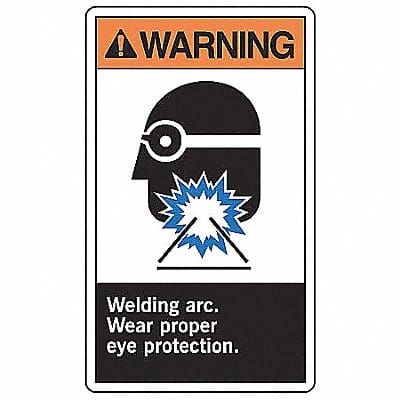 Safety Label 5 inx3 1/2 in Vinyl PK5