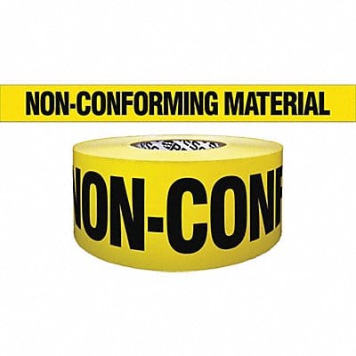 Barricade Tape Yellow 1 000 ft L 3 in