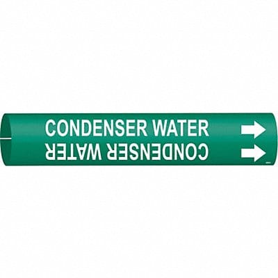 Pipe Marker Condenser Water 2in H 2in W