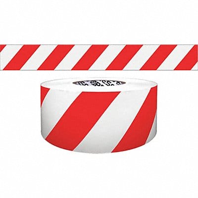 Barricade Tape Red/White 200 ft L 3 in