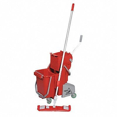 Mop Bucket and Wringer Red 8 gal