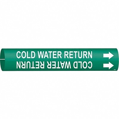 Pipe Markr Cold Water Return 2in H 2in W