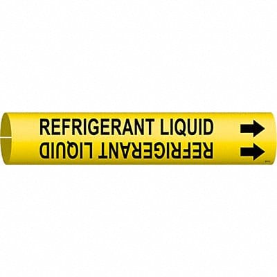 Pipe Marker Refrigerant Liquid 13/16in H