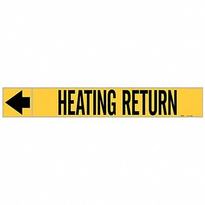 Pipe Mrkr Heating Retrn 1in H 8in W