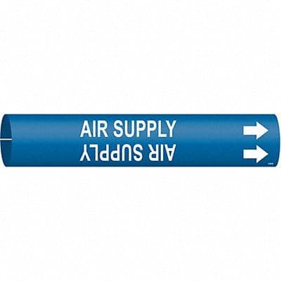 Pipe Marker Air Supply 7/8 in H 7/8 in W