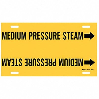 Pipe Marker Medium Pressure Steam 8in H