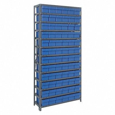 Bin Shlvng 12inx75inx36in Blue