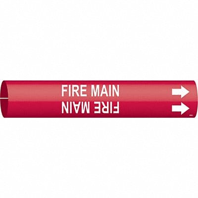 Pipe Marker Fire Main 2 in H 2 in W Pipe Marker Fire Main 2 in H 2 in W