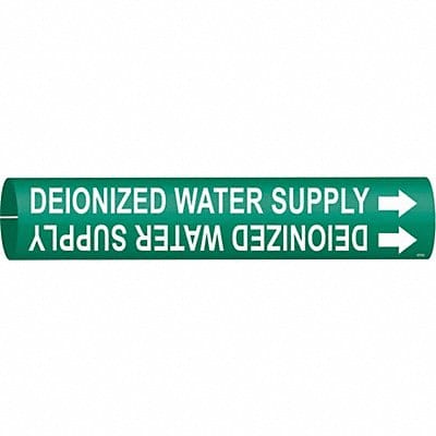 Pipe Marker Deionized Water Supply 2in H