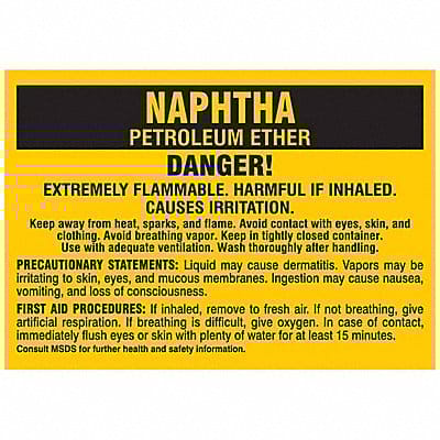 Chemical Label 2-7/8 in W 2 in H PK25 Chemical Label 2-7/8 in W 2 in H PK25