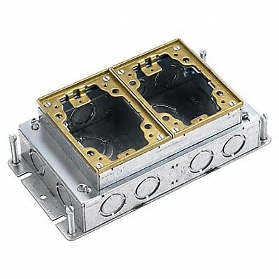 Floor Box Brass/Steel Rectangular