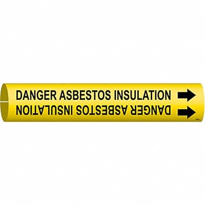 Pipe Mrkr Dngr Asbstos Insultion 7/8in W