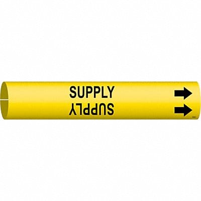 Pipe Marker Supply 2 in H 2 in W
