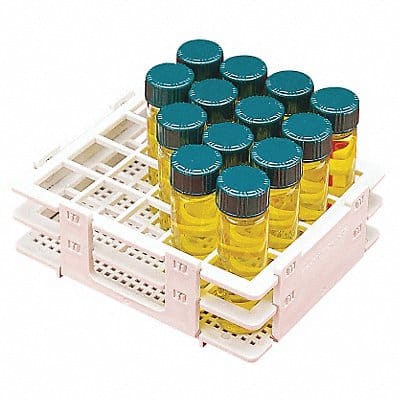LABORATORY RACK VIAL NO-WIRE 25 MM Poly