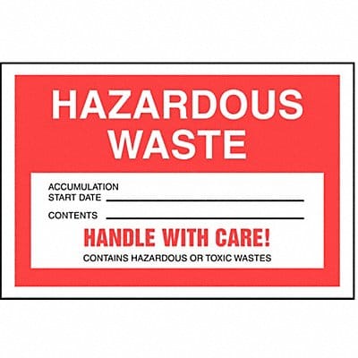 DOT Handling Label Waste 6 W PK250