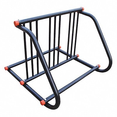 Bike Rack 2-Sided 6-Bike 37-1/2 Blk