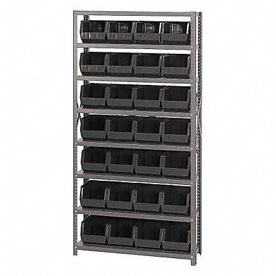 E1497 Bin Shlvng 12inx75inx36in Black