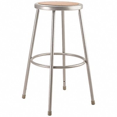 Round Stool Welded Tube Leg Gray 30 H