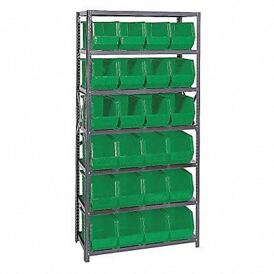 E1503 Bin Shlvng 18inx75inx36in Green