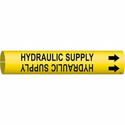Pipe Marker Hydraulic Supply 2 13/16in H