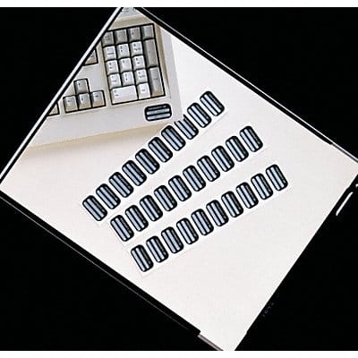 Property Identif. Lbl 1x2.5in Alum PK100