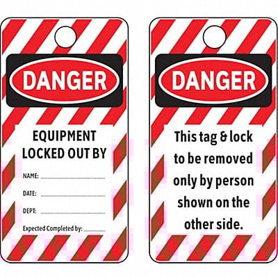 Danger Tag 5-3/4 x 3 In Cardstock PK25