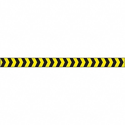Barricade Tape Black/Yellw 180 ft L 2 in