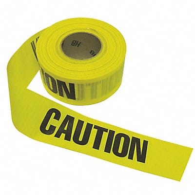 Barricade Tape Red/Yellow 500 ft L 3 in