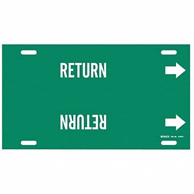 Pipe Marker Return 10 in H 32 in W