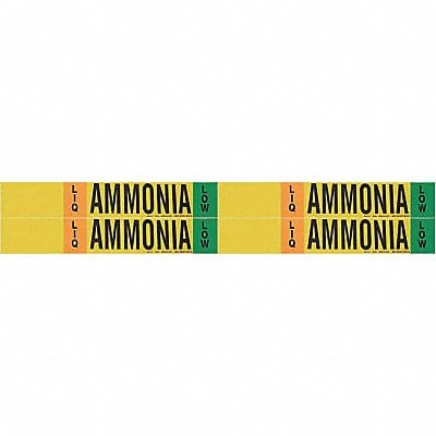 Pipe Marker Ammonia 1 1/8in H 7in W