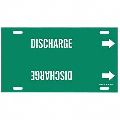 Pipe Marker Discharge 10 in H 24 in W