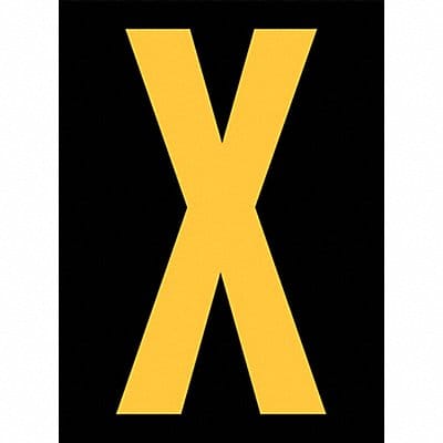 Reflective Letter Label X 2-1/2in H PK25