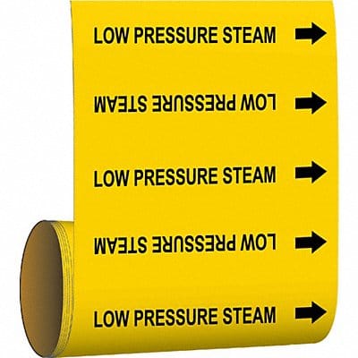 Pipe Mrkr Low Pressure Steam 8in H 8in W