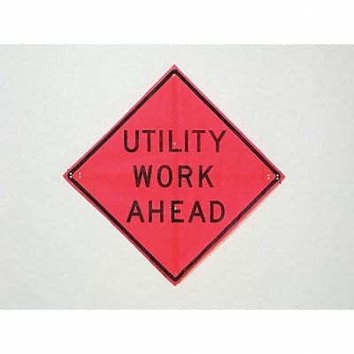 Utility Work Ahead Traffic Sign 36 x36