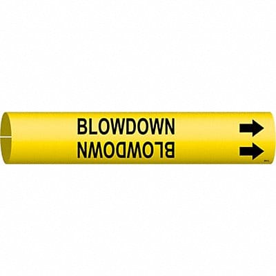 Pipe Marker Blowdown 13/16 in H 4/5 in W