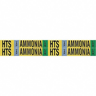 Pipe Marker Ammonia 1 1/8in H 7in W