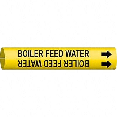 Pipe Marker Boiler Feed Watr 2 13/16in H
