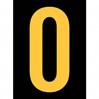 Reflective Letter Label O 2-1/2in H PK25