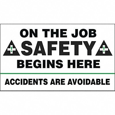 Safety Banner 28in x 48in Poly Sheeting